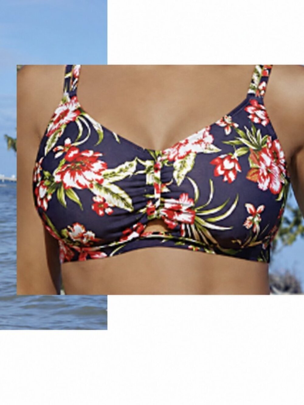 Birdsong NWT Supportive Full Bust Underwire 2PC Bikini Set Floral 38G XL - Picture 2 of 8